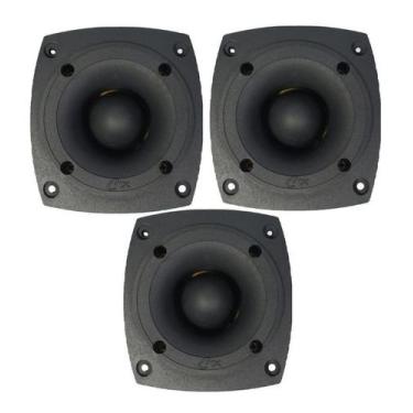Imagem de Kit 3 Super Tweeter Profissional 120w Rms 8 Ohms Tuiter - Compet