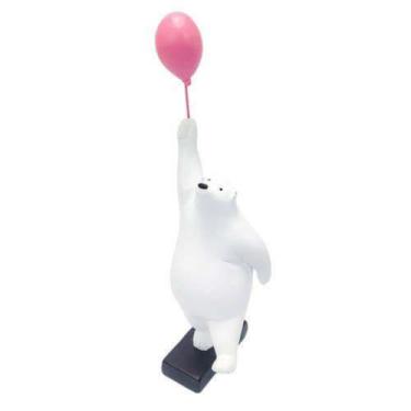 Imagem de Escultura Urso Pendurado Balão Rosa Fino Design Luxo - LUXdécor Casa e