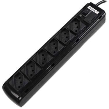 Imagem de Filtro Extensão Régua 6 Tomadas Cabo 1 Metro FLK6DPVC KITEC