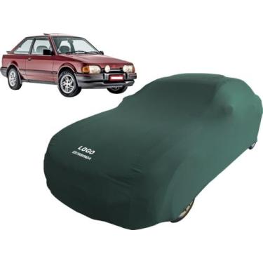 Imagem de Capa Resistente Com Logo Carro Ford Escort Xr3 Conversível - Mz, Verde