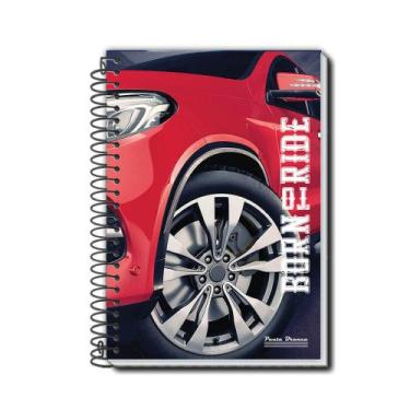 Imagem de Caderno Pauta Branca pequeno rox espiral 96 folhas