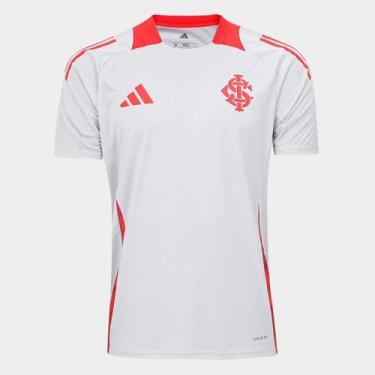Imagem de Camisa Internacional 25/26 Treino Adidas Masculina, Cinza, P
