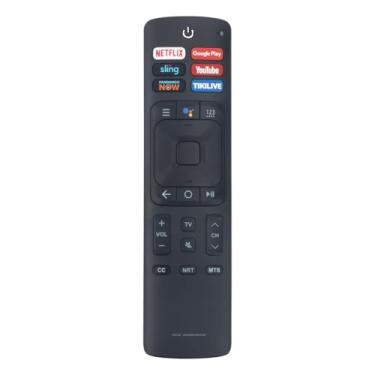 Imagem de Controle remoto ERF3A69 substituído por voz adequado para Smart TV Hisense 55H9100EPLUS 65H9100EPLUS LC-43N5000 LC-43N610 LC-50N7000 LC-50N5000 55H9100E 55Q8809 com microfone