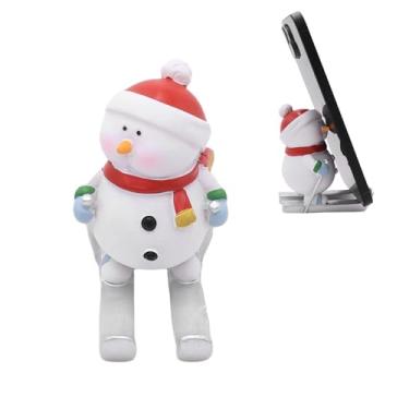 Imagem de Amamcy Suporte de celular fofo de desenho animado para mesa de animal, estatuetas de patinação no gelo, ornamento de mesa