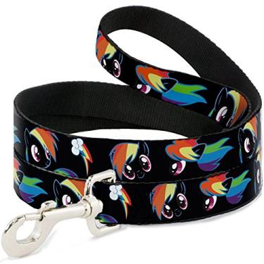Imagem de Buckle-Down Coleira estreita de 1,27 cm para cães Rainbow Dash ClosUp Expressions 1,27 cm