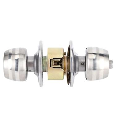 Imagem de Fechadura de Porta, Maçaneta de Porta Com Fechadura Com Processo de Polimento Escovado Galvanoplastia Multicamadas de Aço Inoxidável Fechadura de Porta de Armário Deslizante para