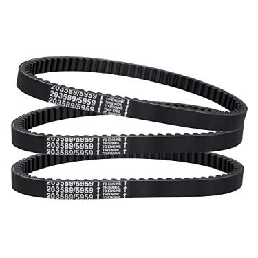 Imagem de HOOAI A Correia do Conversor de Torque Da Correia de Transmissão de Kart Série 30 Substitui O Cometa 203589/Manco 5959 Murray 12-8487 Baja Motorsports Bb65-395 Ken-Bar 300-009 255-299 Rotary 8487(3 Un