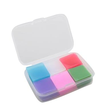 Imagem de JCBIZ Conjunto de pintura com costura de argila de diamante quadrado de 8 cores, 48 peças, acessórios de bordado, hexagonal, pintura de cera, cola de pintura DIY