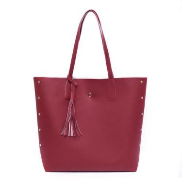 Imagem de Bolsa Feminina Grande Sacola Espaçosa Compacta Alça de Ombro Transvers