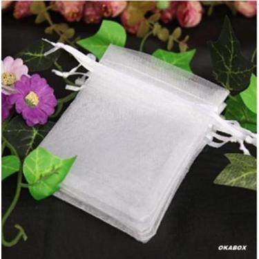 Imagem de 60 saquinho lembrancinha  tule organza 21x34 - Lembrancinhas Artesanat