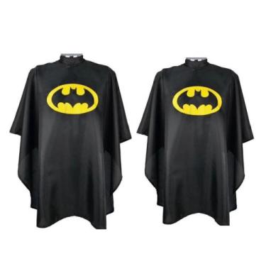 Imagem de Kit Com Duas Capas Para Cortar Cabelo Infantil Batman  Homem Aranha - 