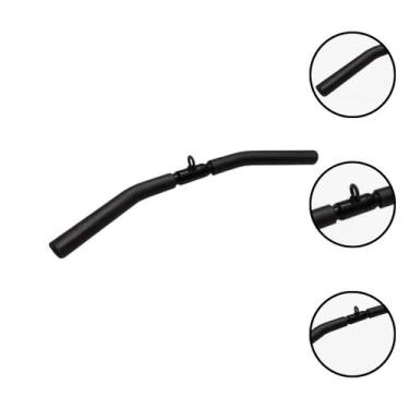 Imagem de Puxador Barra Curvado 60cm Com Giro Articulado - Rei do Fitness