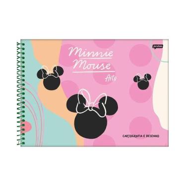 Imagem de Caderno Desenho Cartografia Minnie Escolar 80fl Jandaia C.D