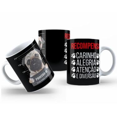 Imagem de Caneca Cerâmica Branca 325ml  Animais Estimação Pet - Mecolour