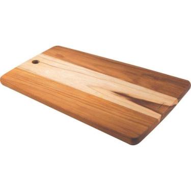 Imagem de Fsc Tábua Retangular Tramontina Kitchen Em Madeira Teca 40x27 Cm Tramo