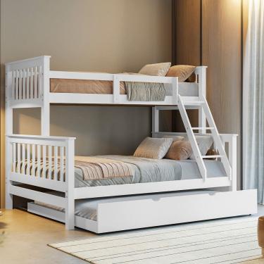 Imagem de Treliche De Madeira Casal Solteiro Com Aux Casal Woodstore