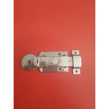 Imagem de Ferrolho Chato inox 4" com Porta Cadeado Mahler