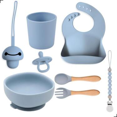 Imagem de Kit Alimentação Infantil + Chupeta- Silicone Fácil De Limpar - Tibaby,
