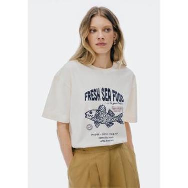 Imagem de Blusa Hering Oversized Estampada Super Cotton Feminina-Feminino