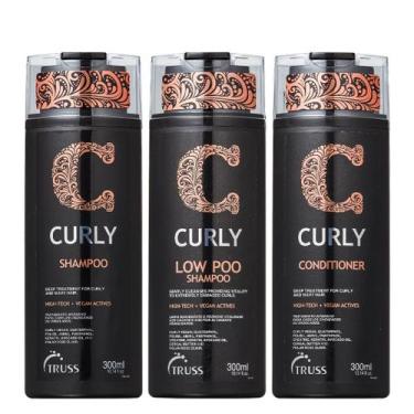Imagem de Truss Curly Kit Shampoo Condicionador e Low Poo Shampoo 300ml