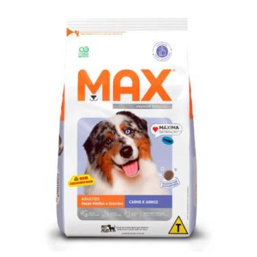 Imagem de Ração Max Cães Adultos Médio e Grande Carne e Arroz 15 Kg - Max Total 