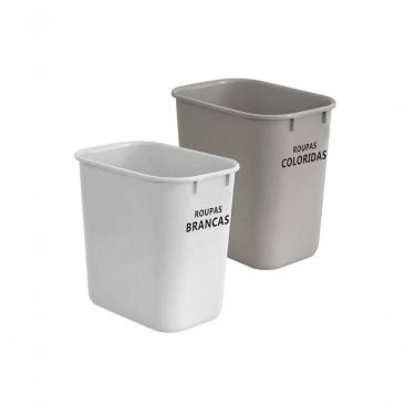 Imagem de Kit 2 Cestos De Roupa Suja 24 Litros Acrimet 575.1