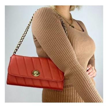 Imagem de Bolsa recuo em couro legítimo b.1053, Salmão