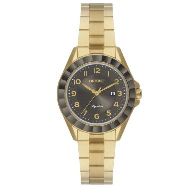 Imagem de Relógio ORIENT feminino dourado preto FTSS1165 G2KX
