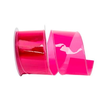 Imagem de Reliant Ribbon Fita de vinil Jelly com fio, rosa choque