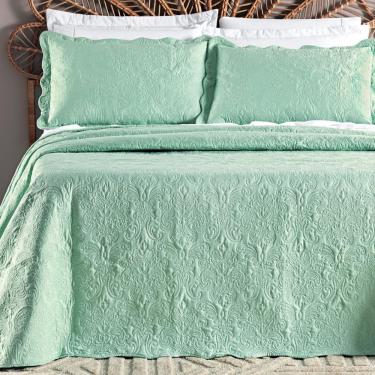 Imagem de Cobre Leito King Size 200 Fios Daisy Bordado Super Luxuoso