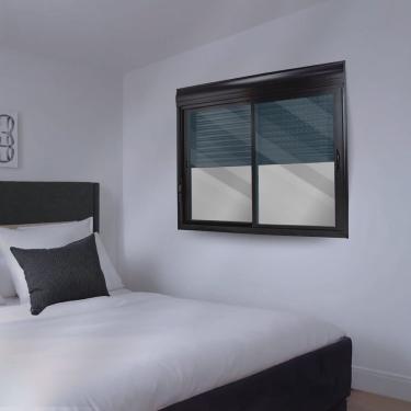 Imagem de Janela de Aluminio Persiana Integrada 120x120cm 2 Folhas