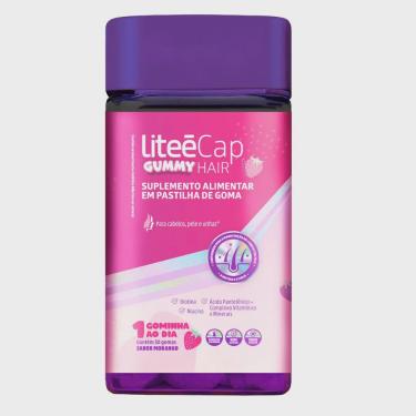Imagem de Litee Capsulas Gummy Hair 30 Gomas Sabor Morango