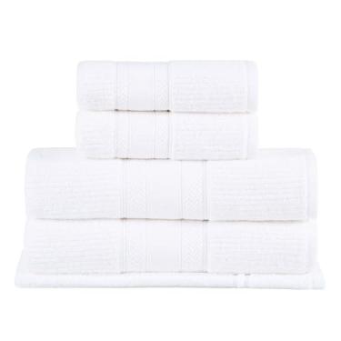 Imagem de Buddemeyer Jogo de Toalhas Melissa Extra Soft, Gigante, Branco, 5 peças