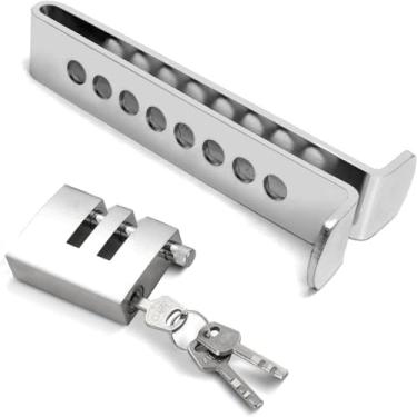 Imagem de Trava de embreagem de freio antifurto de carro geral, trava portátil de segurança de segurança de aço inoxidável, trava de freio de carro resistente, trava de pedal de acelerador de freio oculto para