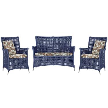 Imagem de  Jogo Sofá e 2 Poltronas de Área Igapó Alumínio