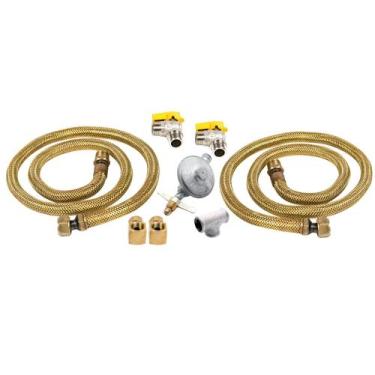 Imagem de Kit Gás de Botijão Encanado para Instalação Dupla de Cooktop e Forno -