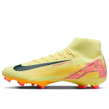 Imagem de Nike Chuteiras de futebol Mercurial Superfly 10 Academy Kylian Mbappé MG de cano alto (FQ8293-800, laranja laser claro/azul marinho), Lt Laser Orange Armory Navy, 39