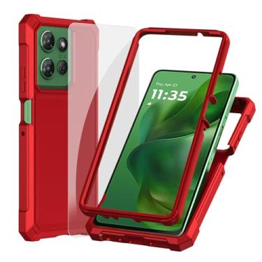 Imagem de Ailiber Capa para celular Motorola G Stylus 5G 2025, Moto G Stylus 2025 com protetor de tela, proteção de TPU de camada dupla, silicone resistente, resistente a arranhões, capa resistente à prova de