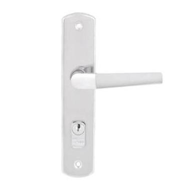 Imagem de Fechadura para Porta de Entrada Cromado 40mm Comum com Espelho Popline