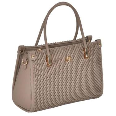 Imagem de Bolsa Feminina Tote De Mão Matelassê Plissado Chic Via Marte, Fendi, U