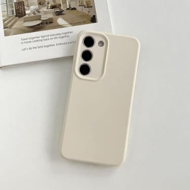 Imagem de Capa de silicone líquido macio de qualidade para Samsung Galaxy S24 S23 Plus S22 Ultra Lente protetora capa colorida, b, para Samsung S23