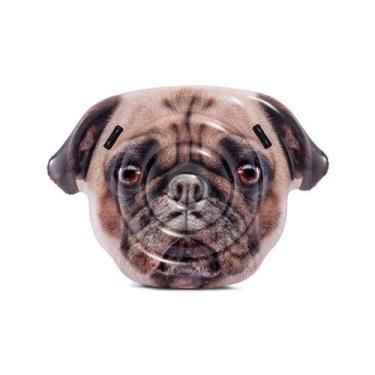 Imagem de Boia colchão inflável Divertida para piscina Modelo Pug Gigante Intex 