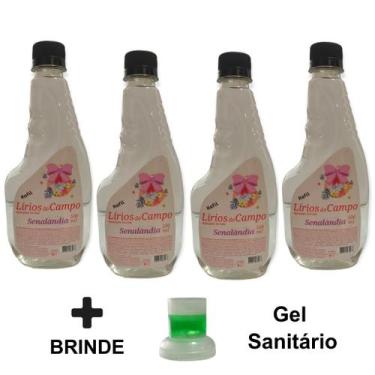 Imagem de Kit 4 Água para Passar Roupa Facilitador Perfumado Água de Cheiro 500m