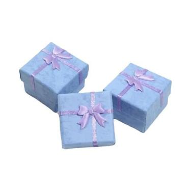 Imagem de Conjunto de 12 Caixas para Joias Coloridas (4x4x3cm) - Ideal para Brin
