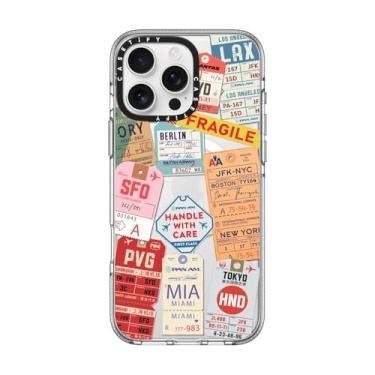 Imagem de CASETIFY Capa transparente para iPhone 16 Pro Max [não amarela/2 m. Proteção contra quedas de grau militar/compatível com Magsafe] - AirTags - Transparente