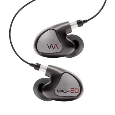 Imagem de Westone Audio - Fones de ouvido com fio IEM universais Mach 20 - Driver de armadura dupla balanceada para músico profissional com cabo Linum® BAX™ T2