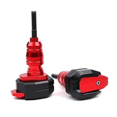 Imagem de Acc-Creativity Motocicleta CNC Alumínio Motor Crash Guard Case Frame Sliders Protector Proteção contra quedas Compatível com HONDA CB400 CB919 CB750 CB1100 CB1300 (Vermelho)