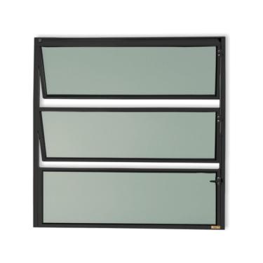 Imagem de Basculante Master Vidro Boreal 60cm X 80cm Brimak Preto