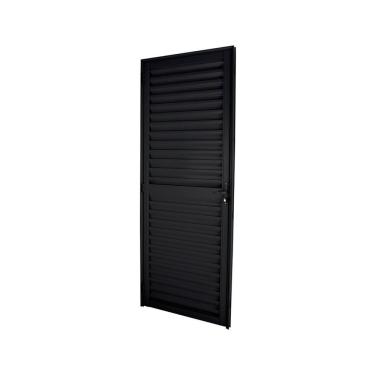 Imagem de Porta Veneziana Abertura Esquerda Premium 210x60cm Crv Portas E Janelas Preto