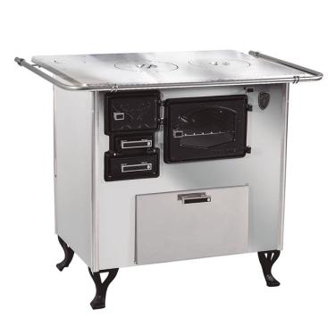 Imagem de Fogão A Lenha C Forninho Dir Inox Fornos Pinhal Alumínio N2